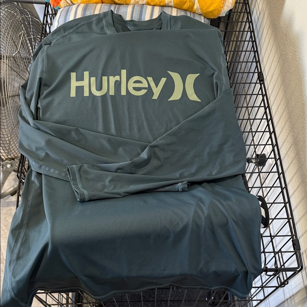 Hurley Dark Green Long Sleeve Top